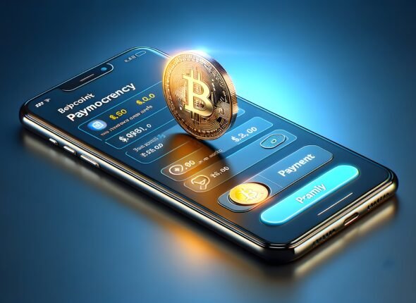 smartphone-displaying-cryptocurrency-payment-app